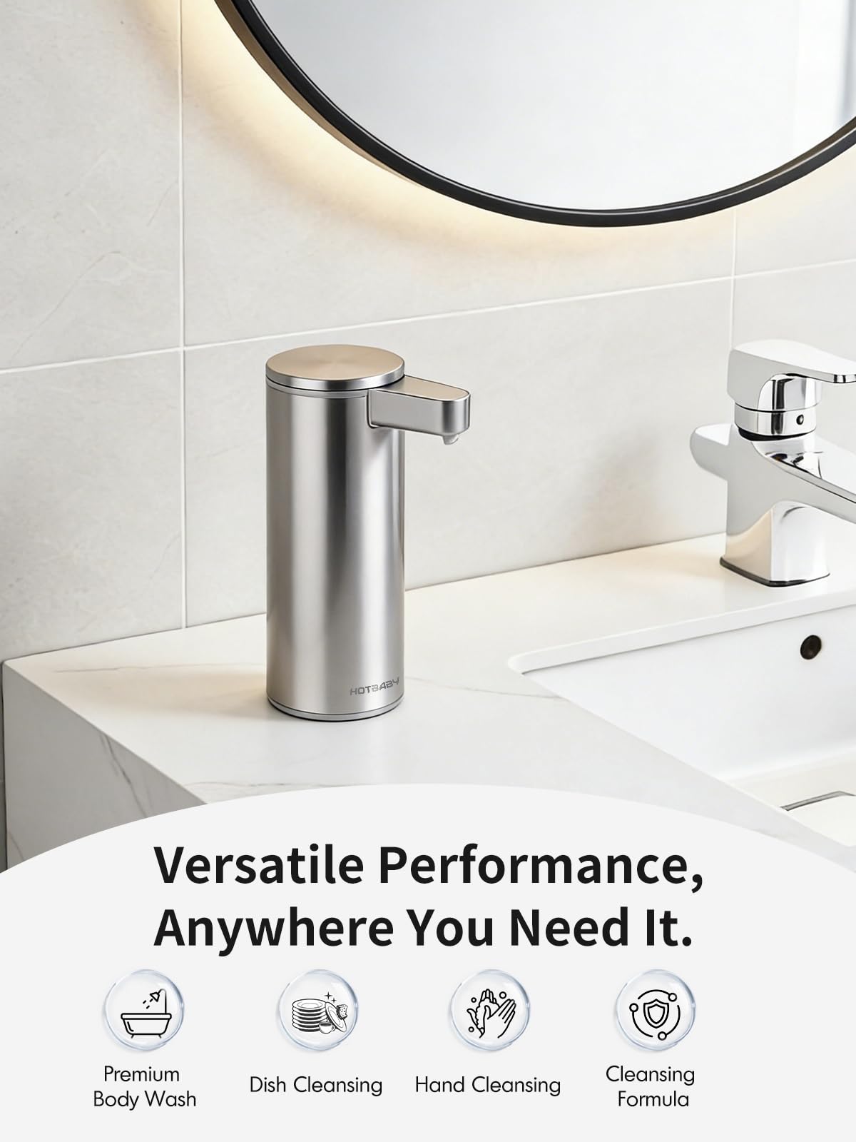 HOTBABY durable kitchen and bathroom dispenser on countertop