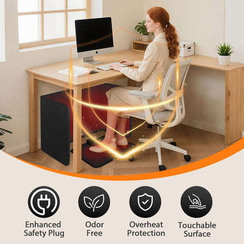 HotCalyto foldable desktop heater compact for easy storage