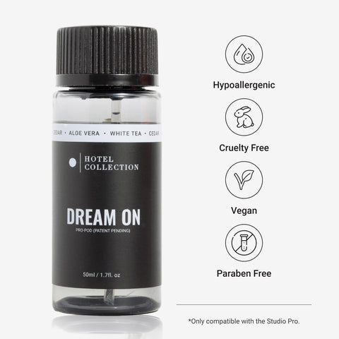 Hotel Collection Dream On Pro-Pod in-room diffuser scene for hotel-grade ambiance.