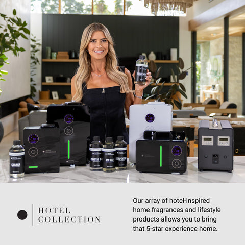 Hotel Collection Island Life diffuser bottle presentation for premium home fragrance.