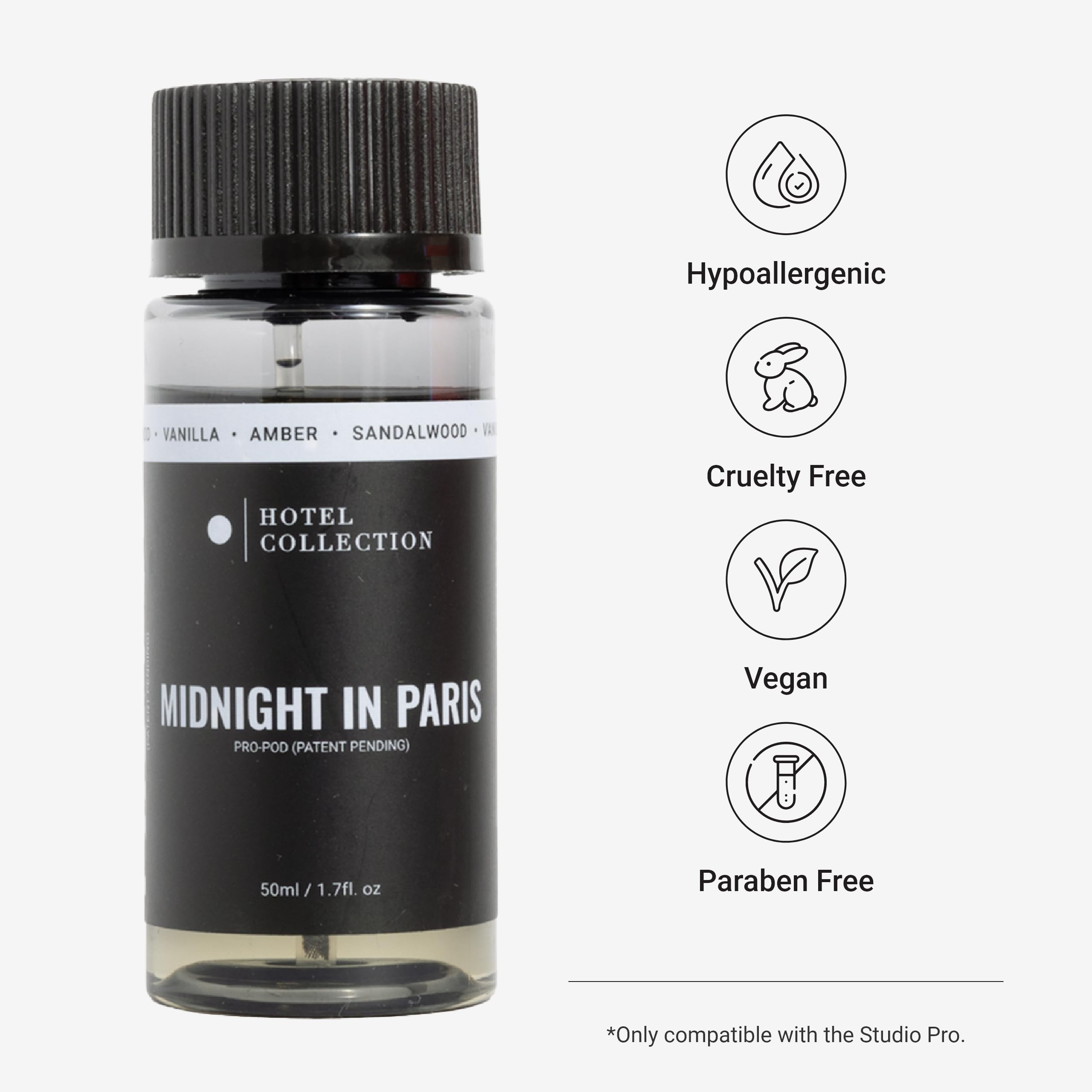 Hotel Collection Midnight in Paris Pro-Pod bottle pour highlights lasting aroma