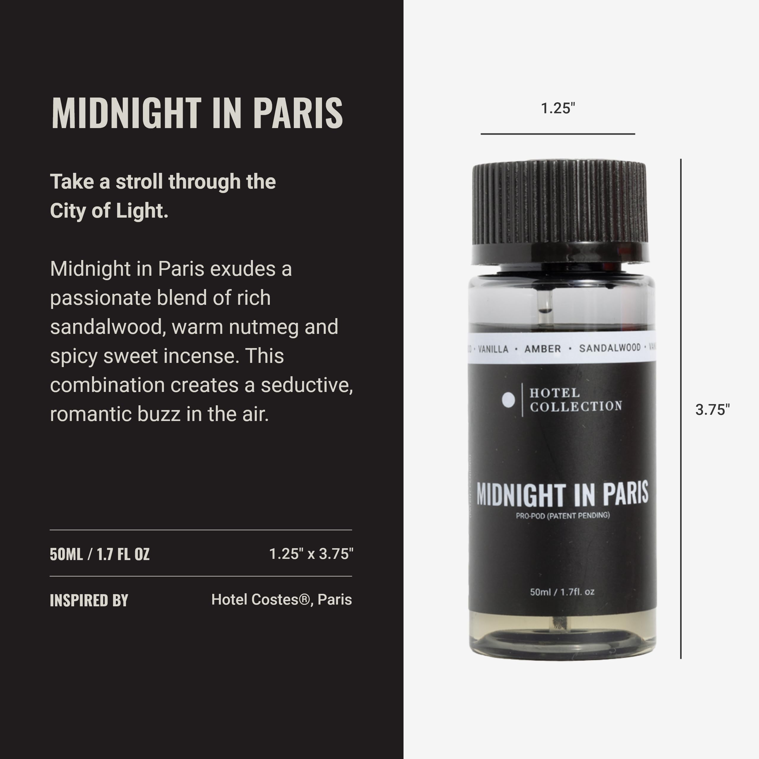 Hotel Collection Midnight in Paris Pro-Pod diffuser cap close-up for continuous scent