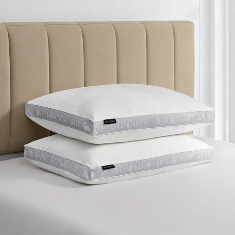 Hotel Grand king pillows 2-pack with plush loft for hotel-like comfort.
