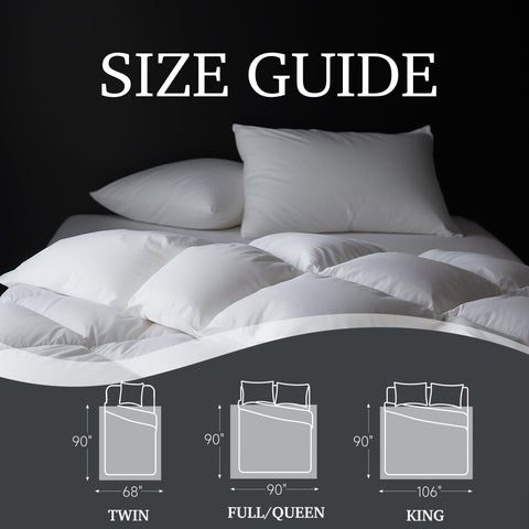 Hotel Grand Luxury Goose Down Fiber Comforter cotton cover closeup showing breathable, quiet fabric