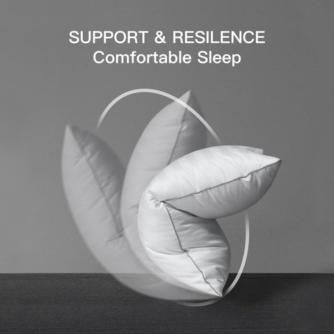 Hotel Grand king-size pillow 2-pack placed on bed for versatile sizing.