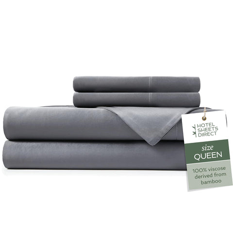 Hotel Sheets Direct bamboo queen fitted sheet for a secure, wrinkle-free fit