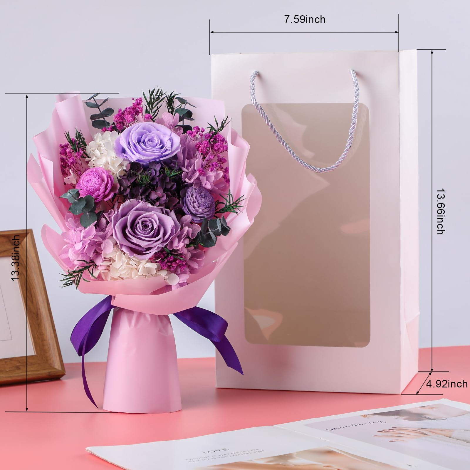 HOTKBO roses on a coffee table offer timeless home decor.