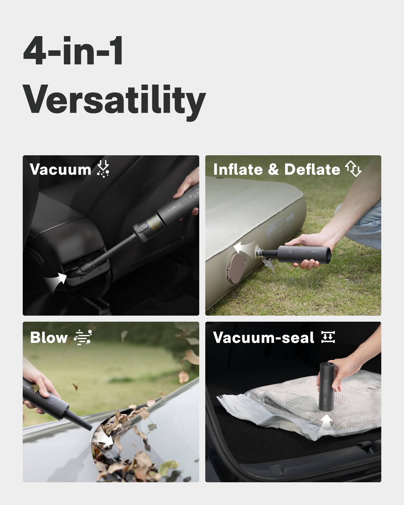 HOTO crevice nozzle reaches tight gaps in seats and keyboard joints.