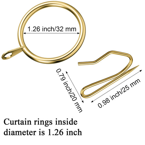 Hotop drapery pin hook 25x15mm designed for smooth curtain slides.