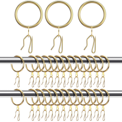Hotop drapery ring 32mm diameter ready to hang curtains securely.