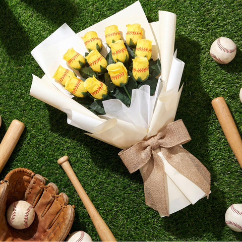 Hotop fade-resistant softball roses offer a lasting decorative option.