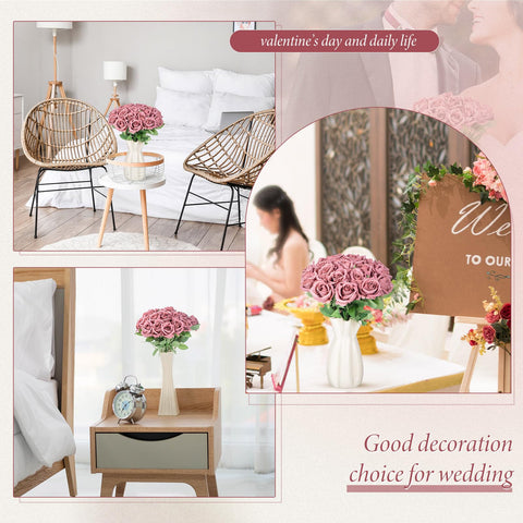 Hotop versatile rose bouquet suitable for weddings and home decor.