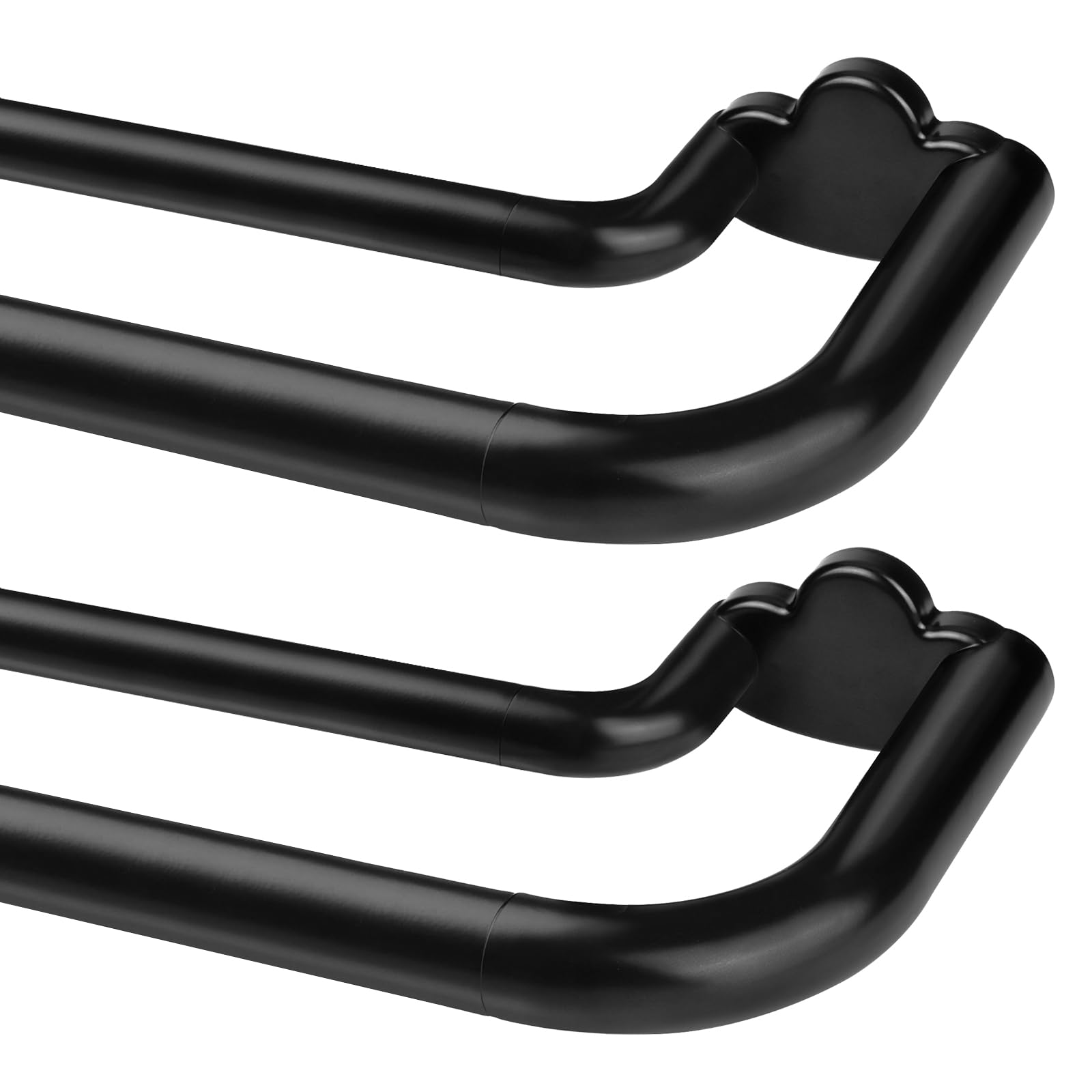 HOTOZON double curtain rod wrap-around 32-58 in windows improves light control