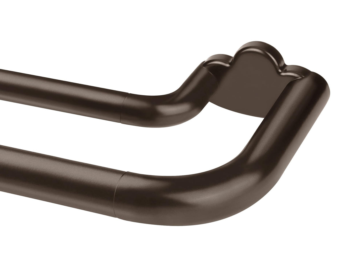 HOTOZON double curtain rod wrap-around design blocks light and reduces noise.