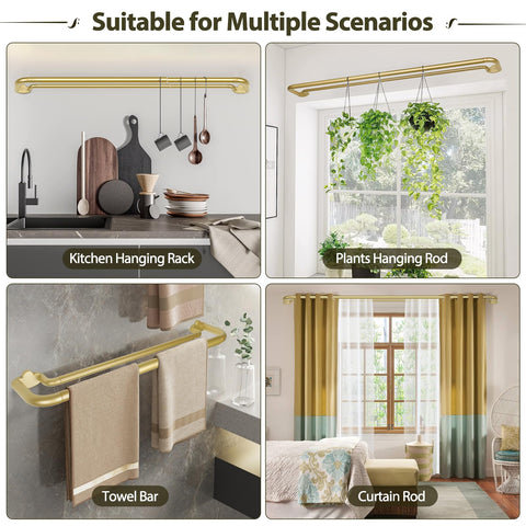 HOTOZON color options include black, gold, antique silver to match decor
