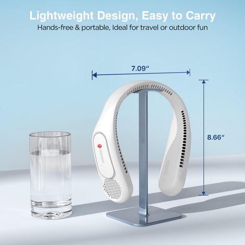 Hotsales neck fan offers 3 speed settings for comfort.