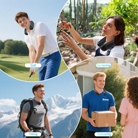 Hotsales neck fan hands free design ideal for travel and outdoors