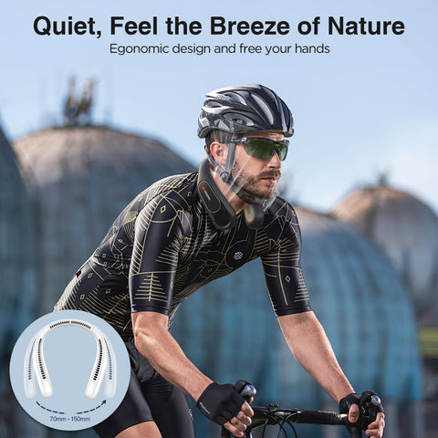 Hotsales neck fan uses skin friendly ABS material for safe wear