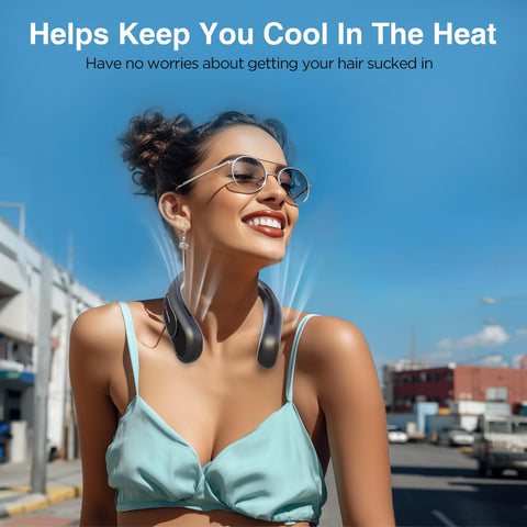 Hotsales neck fan wearable, side worn for hands free cooling outdoors