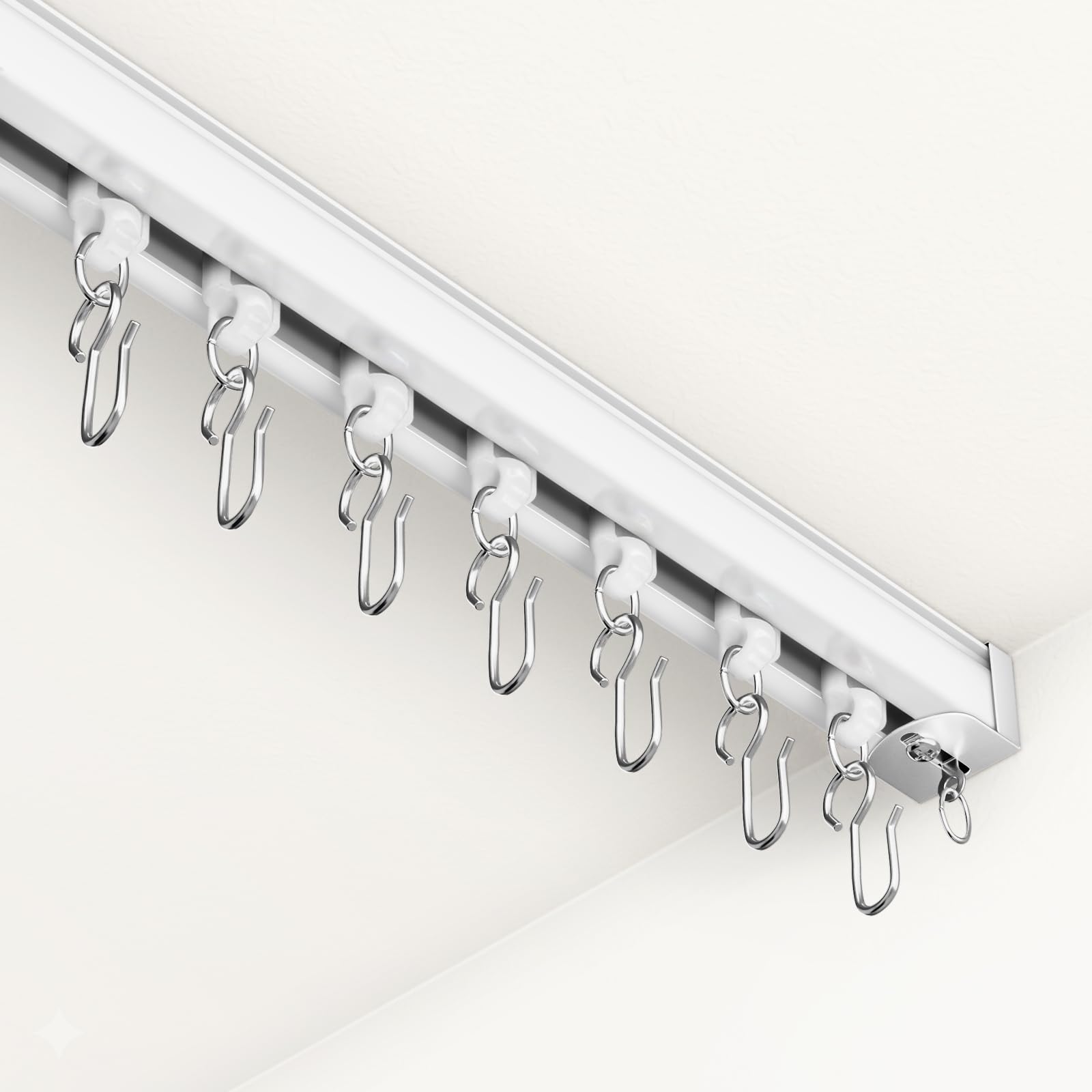 Houmiggle ceiling curtain track system overview for versatile room division