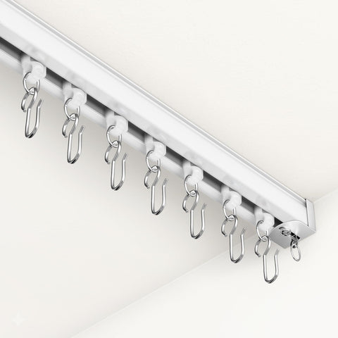Houmiggle ceiling curtain track system overview for versatile room division