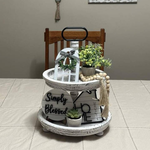 Houmury Artificial Succulent looks lifelike in a rustic vignette.