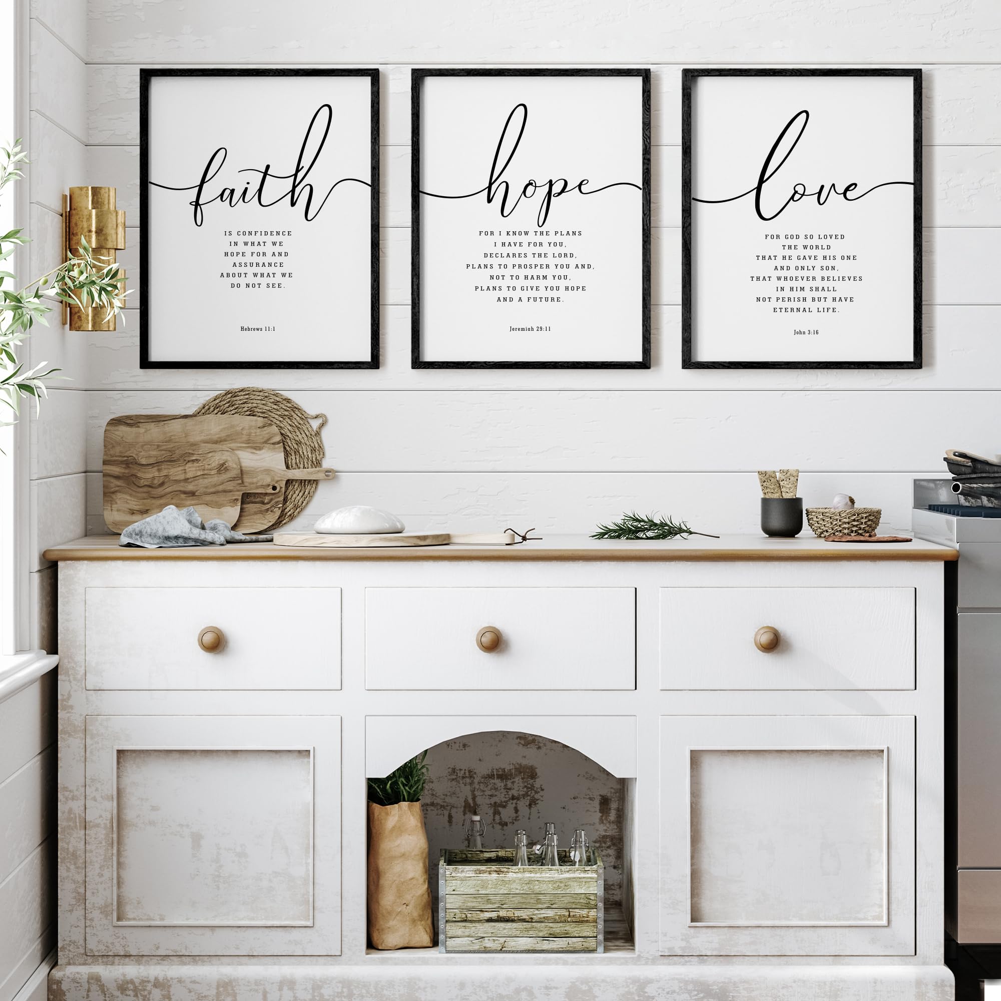 Houmury Bible wall art delivers a warm, faith-inspired accent for any room.