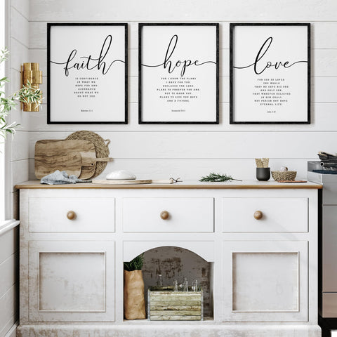Houmury Bible wall art delivers a warm, faith-inspired accent for any room.