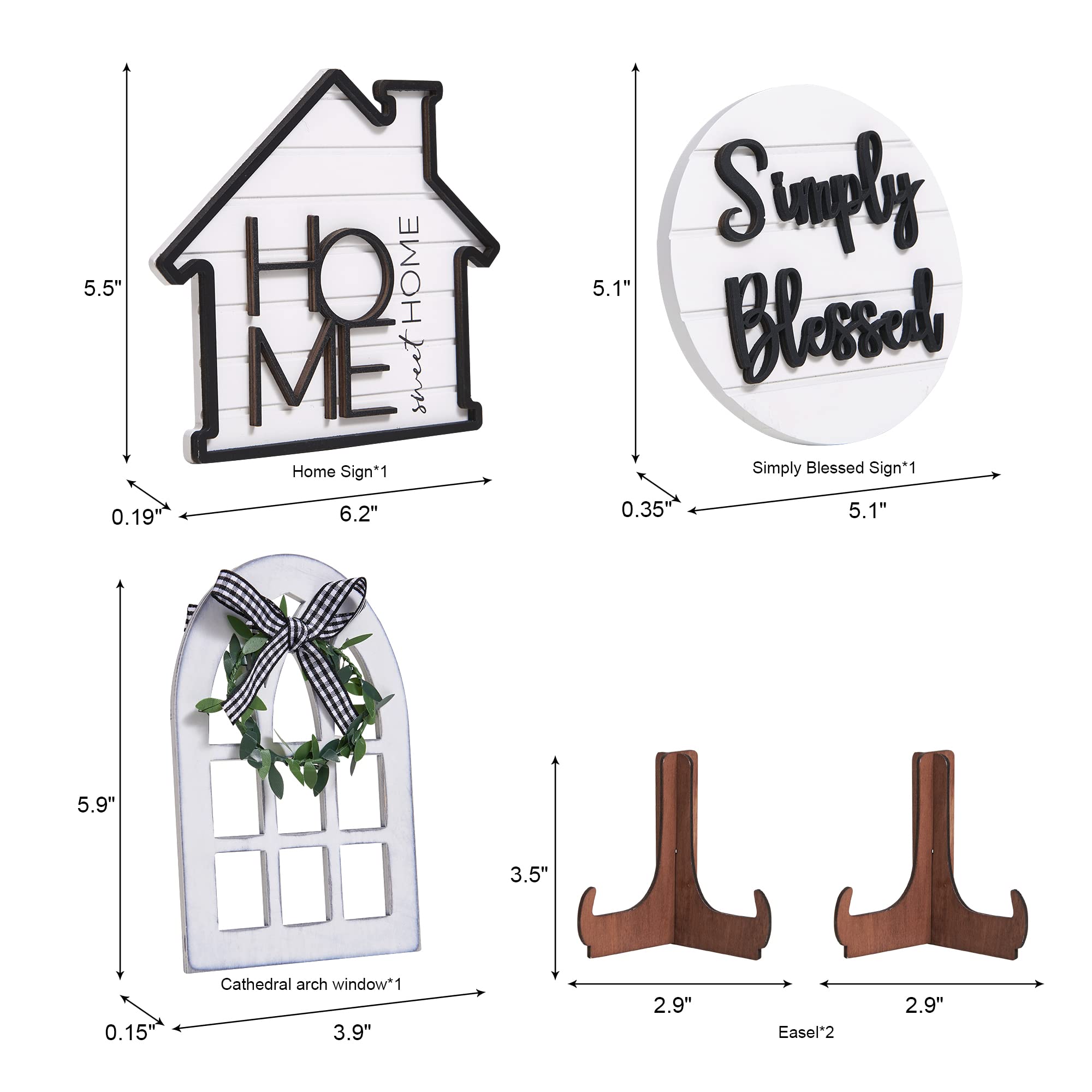 Houmury Cathedral Arch Window decor as a focal farmhouse accent.