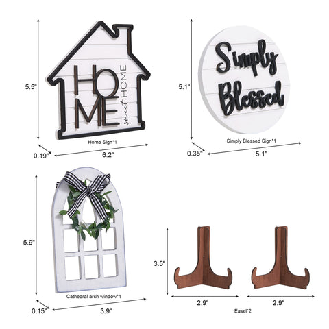 Houmury Cathedral Arch Window decor as a focal farmhouse accent.