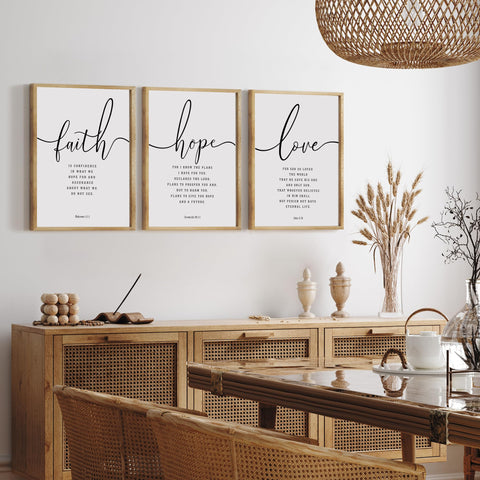 Houmury farmhouse wall art living room setup brings neutral, modern country style.