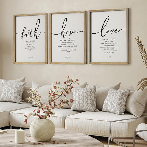 Houmury framed Bible verses closeup frame highlighting crisp lettering and rustic charm.