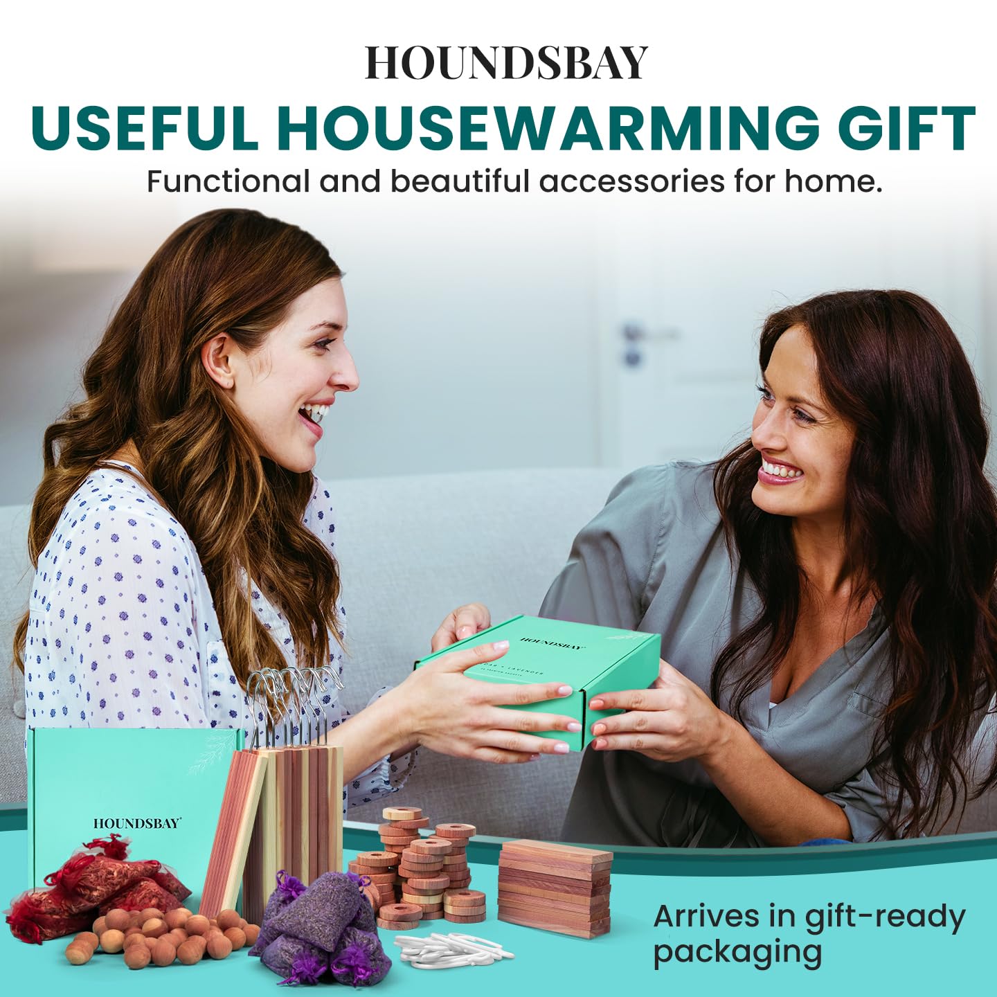 HOUNDSBAY closet storage setup demonstrates natural protection and organization.
