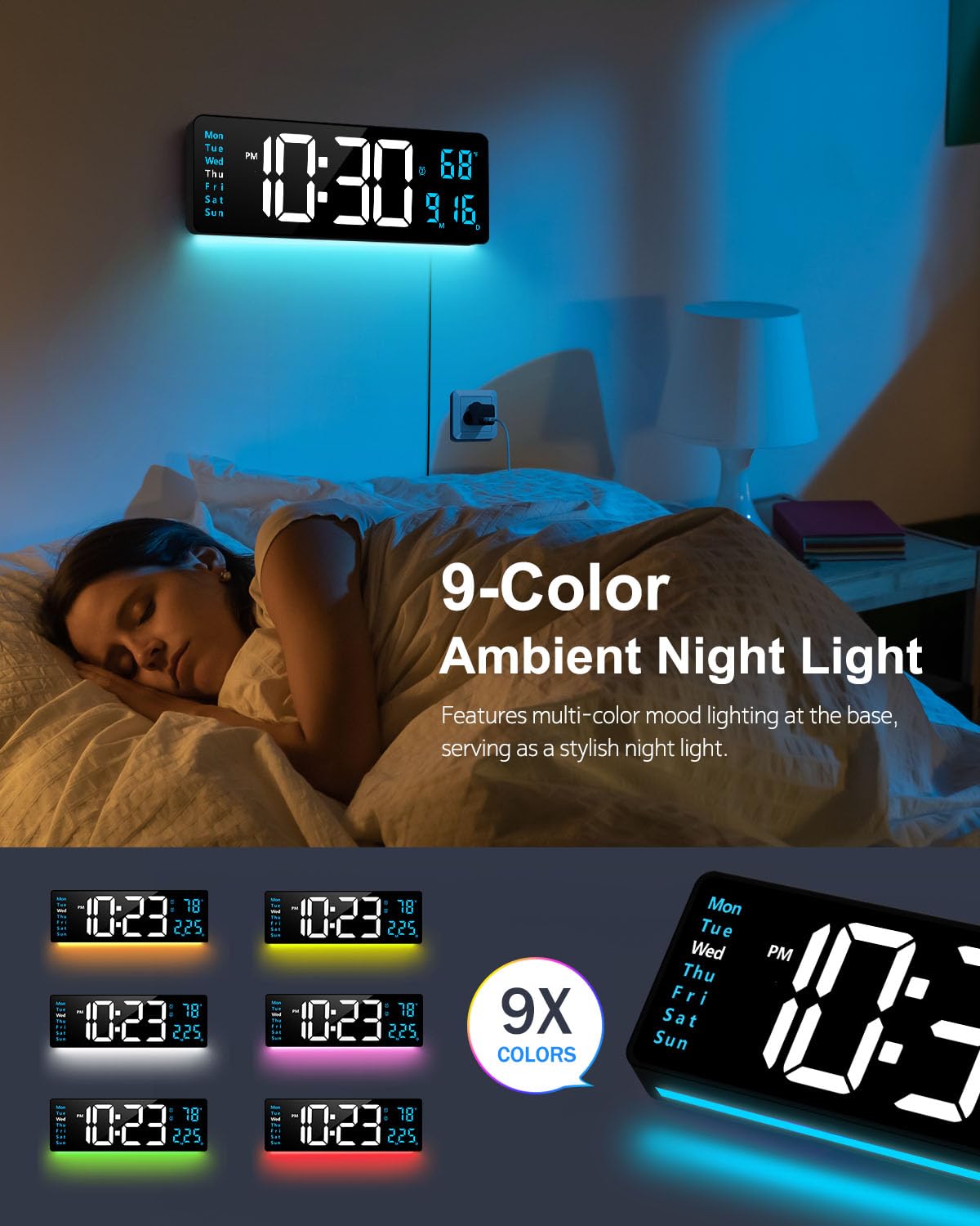 Hournor remote control enabling hands-free clock operation