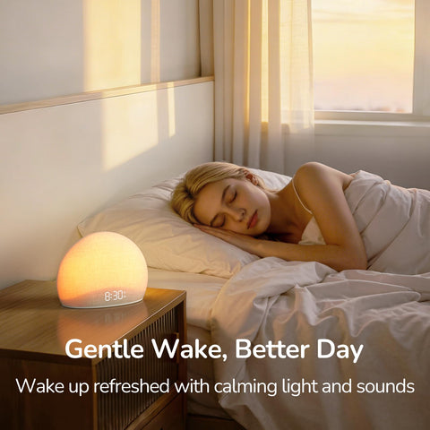 HOUSBAY sunrise light with dimming control for better sleep ambience