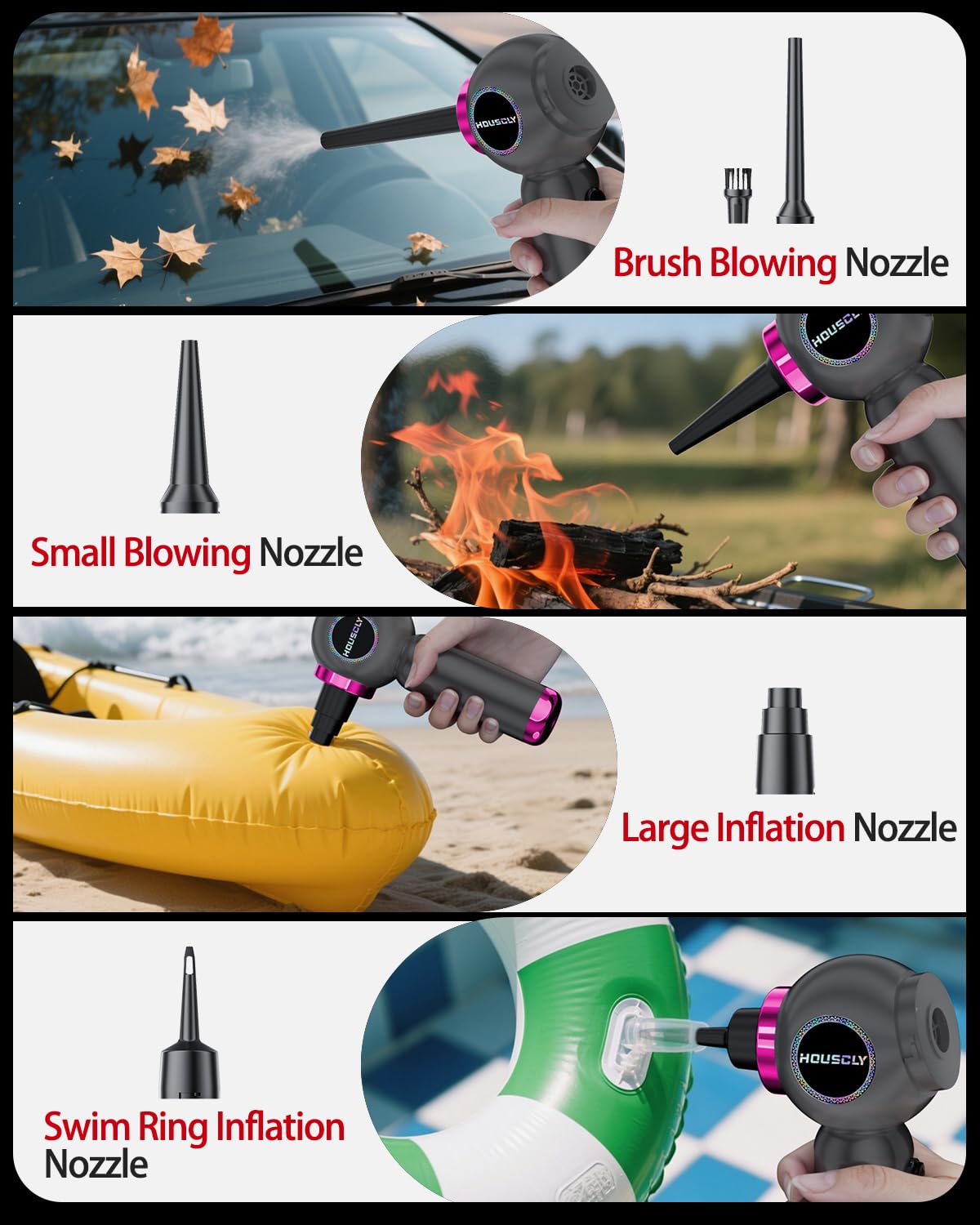Houscly one-touch dust disposal keeps hands clean during emptying