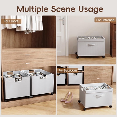 HOUSE AGAIN large-capacity design stores multiple pairs efficiently.