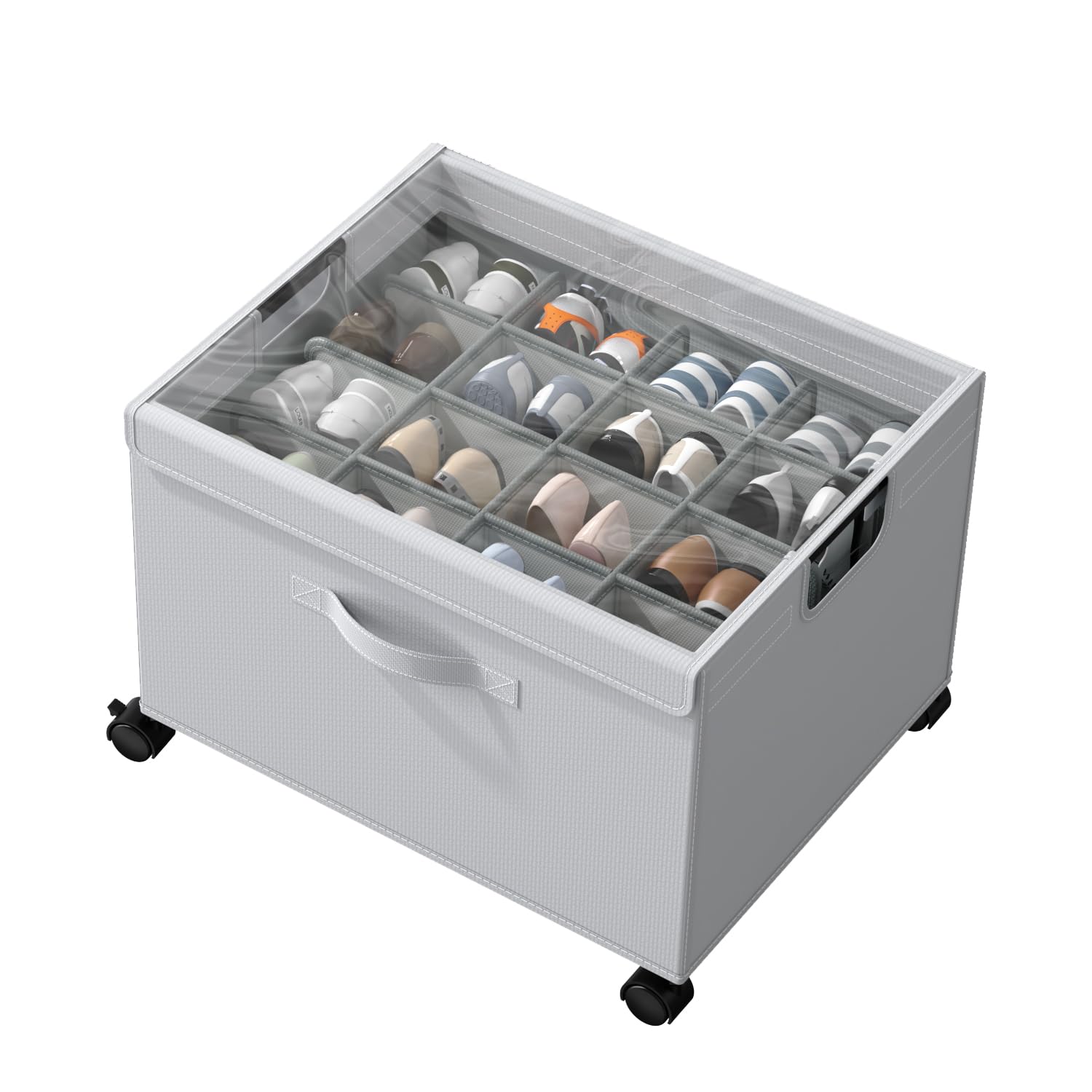 HOUSE AGAIN shoe organizer with metal frame for durable storage.