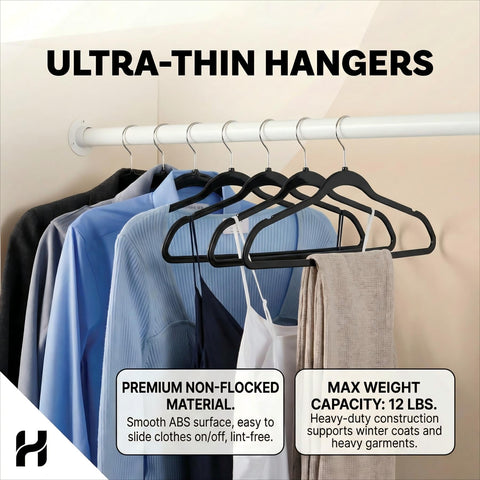 HOUSE DAY hanger features a 360° chrome hook for easy access and rotation