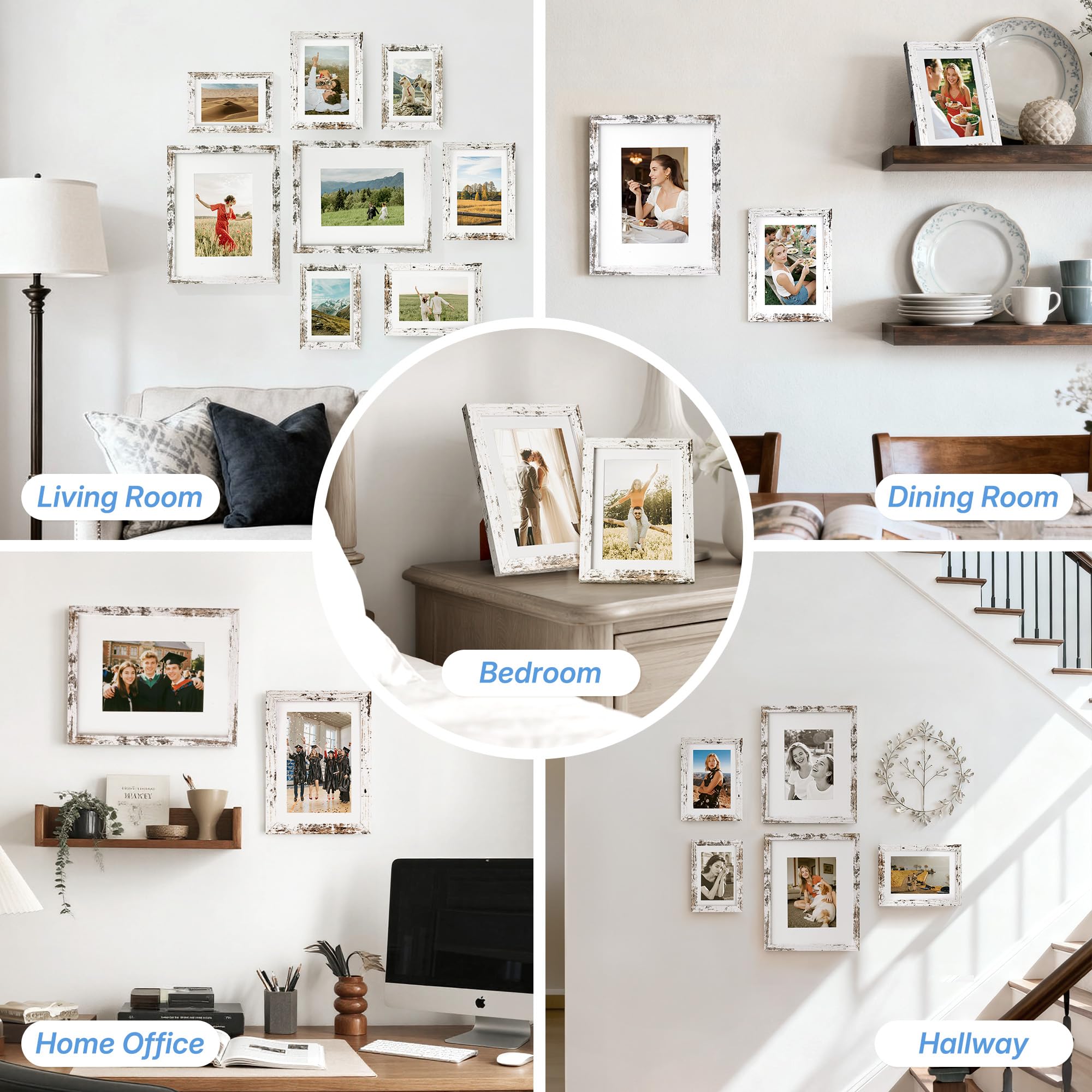 HOUSE DAY back with 360-degree spring clip for quick photo changes