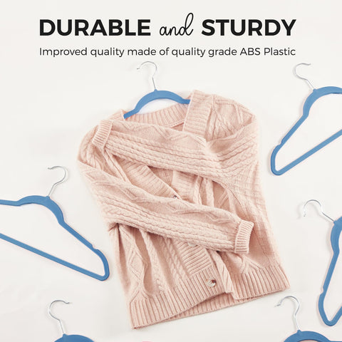 HOUSE DAY 360-degree swivel hook enables flexible closet sorting.