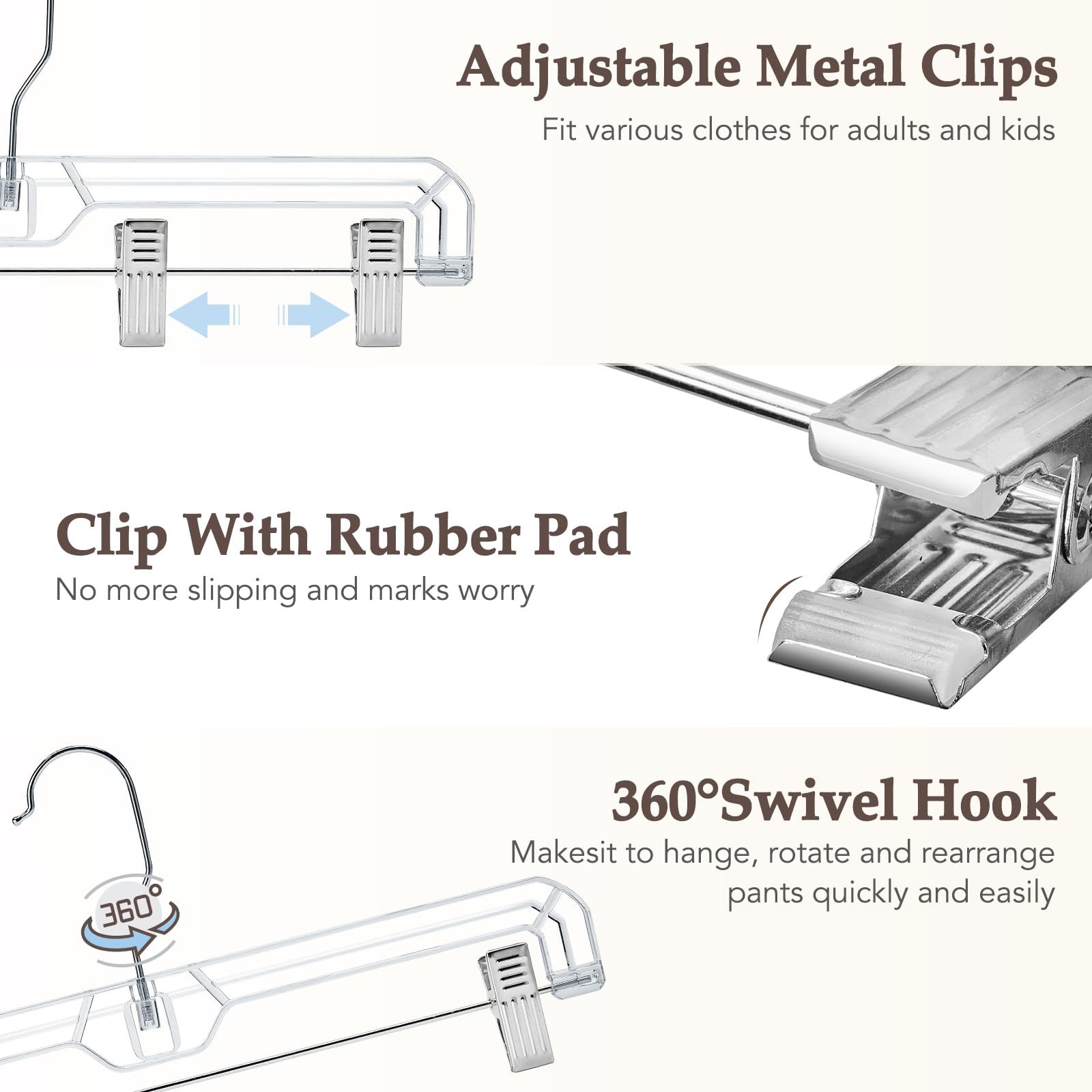 House Day 360-degree swivel hook enables versatile hanging from any direction