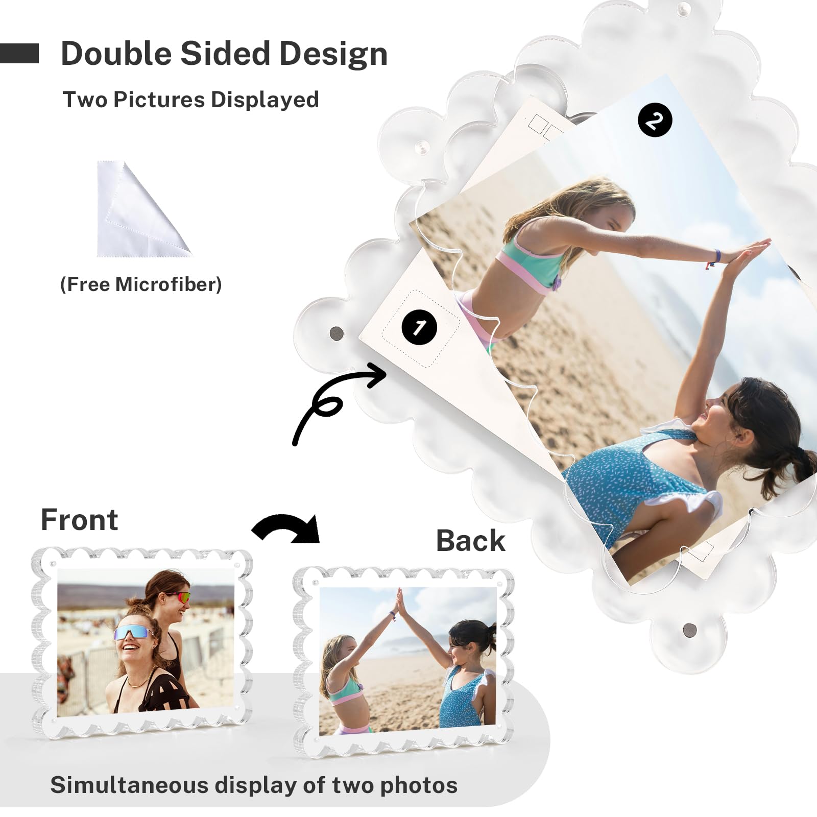 House Day 5x7 frame features crystal clarity with durable acrylic