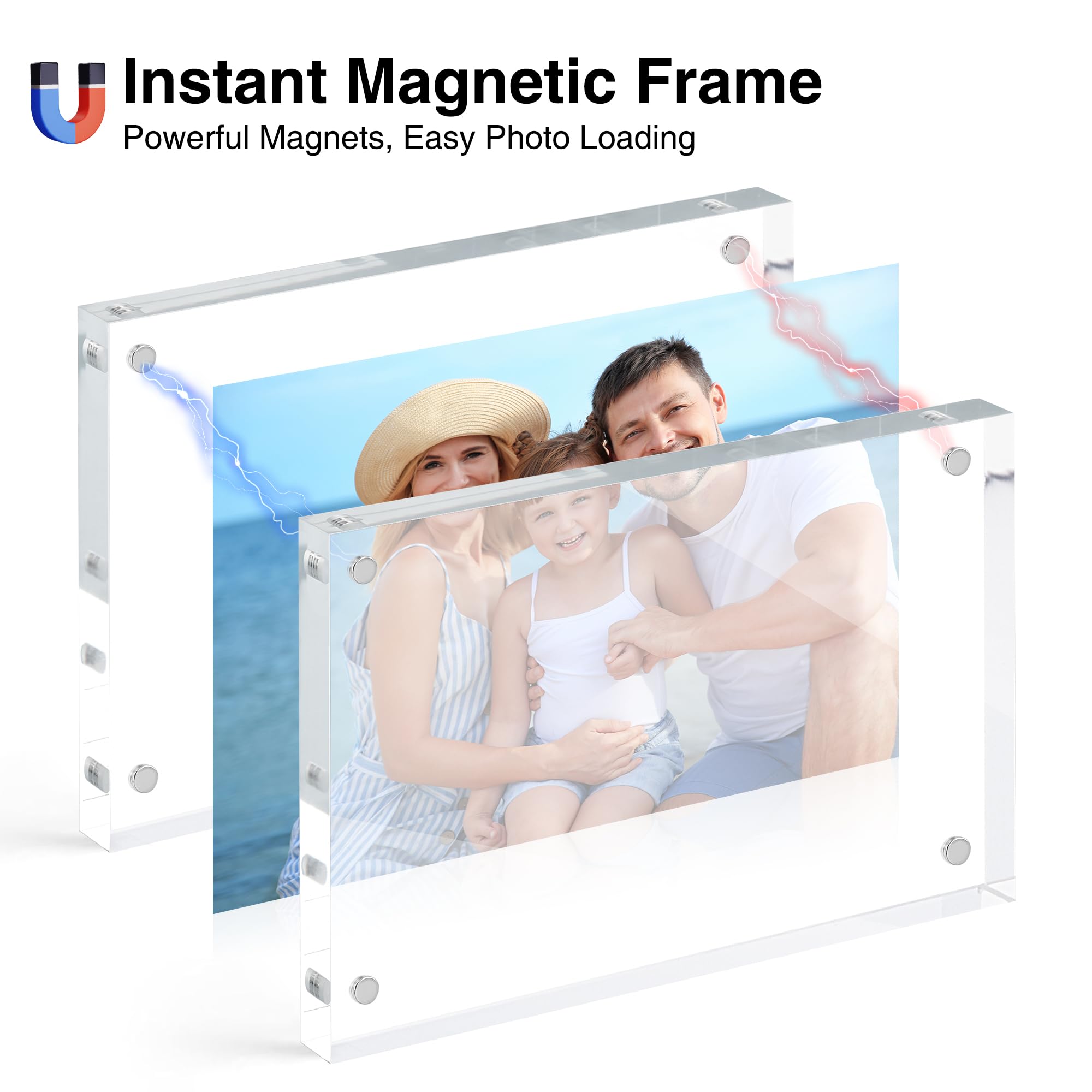 HOUSE DAY magnetic closure close-up showing secure instant photo attachment.