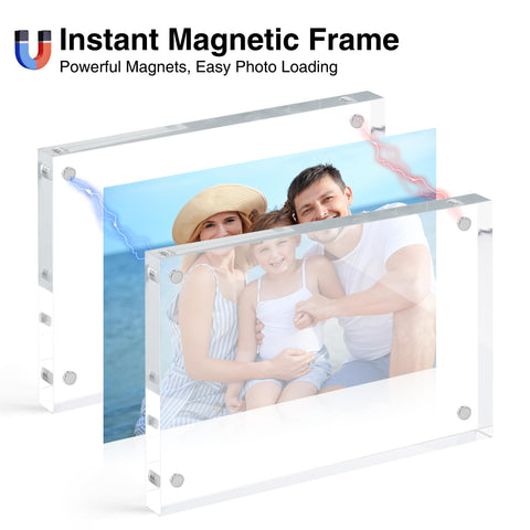 HOUSE DAY magnetic closure close-up showing secure instant photo attachment.
