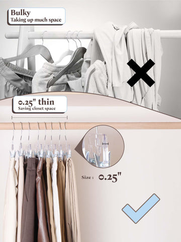 House Day adjustable clips grip a range of widths from maxi skirts to children's clothing