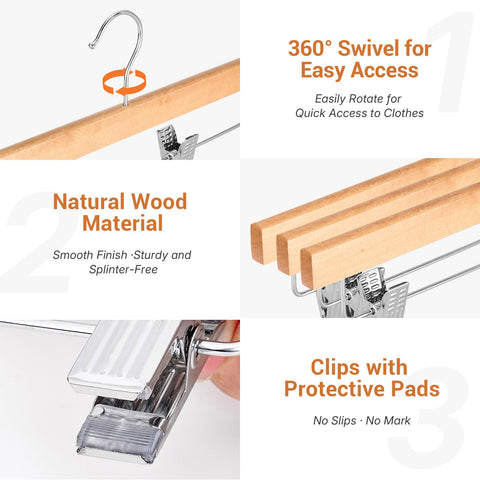 House Day adjustable non-slip clips with cushions prevent marks on garments.