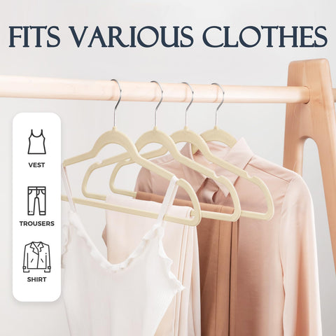 HOUSE DAY velvet hangers with non-slip shoulders protect garment shape