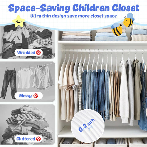 House Day BPA-free ABS plastic hanger offers durable kids' wardrobe support