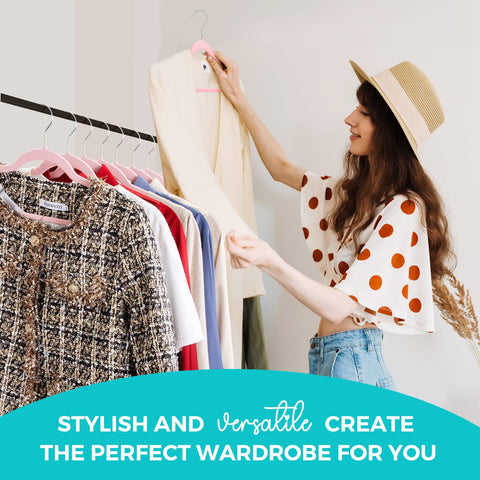 HOUSE DAY closet organization solution using premium velvet hangers